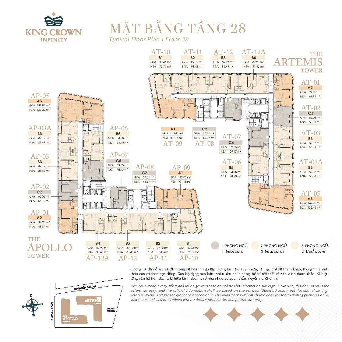 MẶT BẰNG TẦNG 28