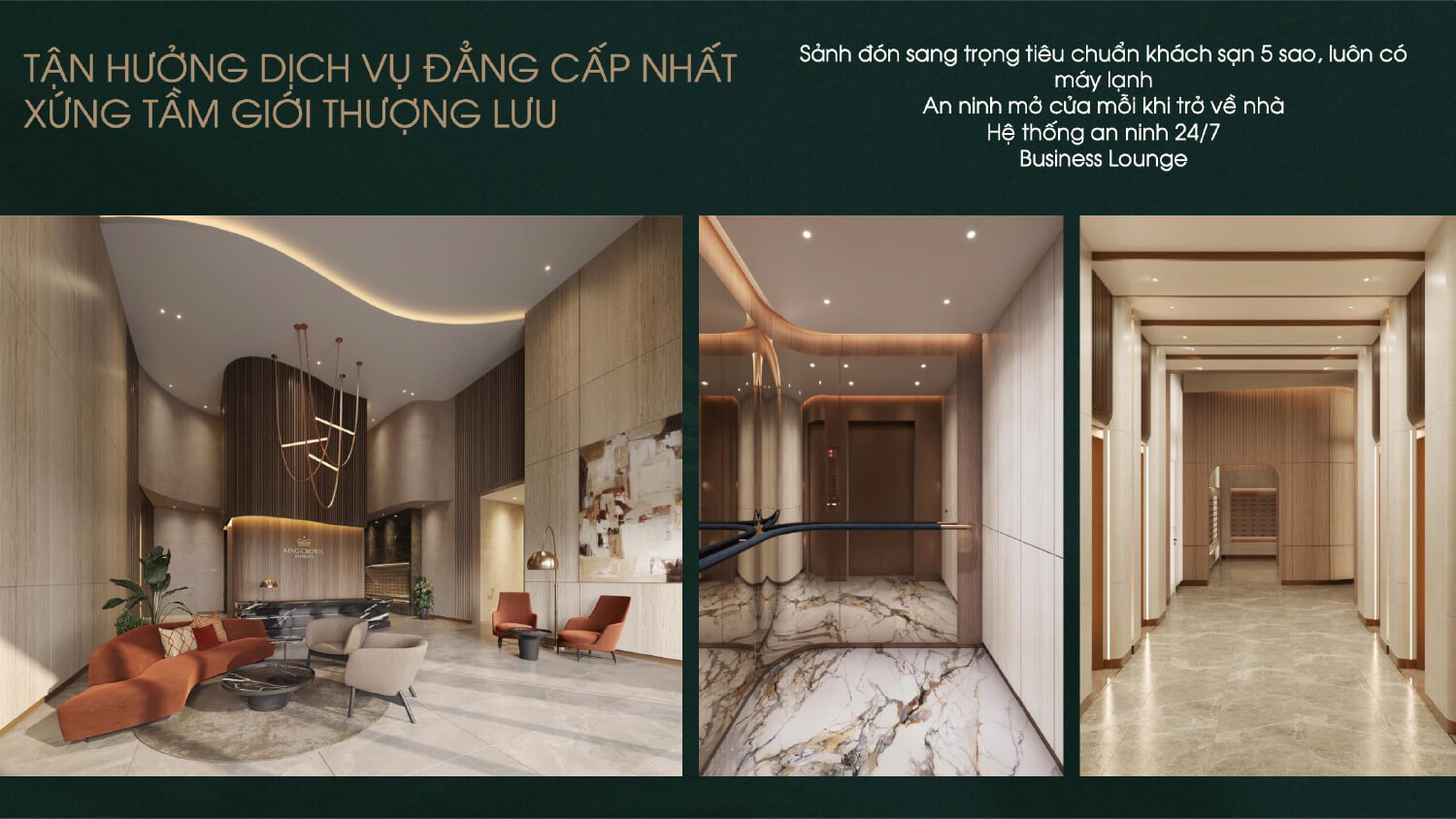 Sảnh đón tiêu chuẩn khách sạn 5 sao