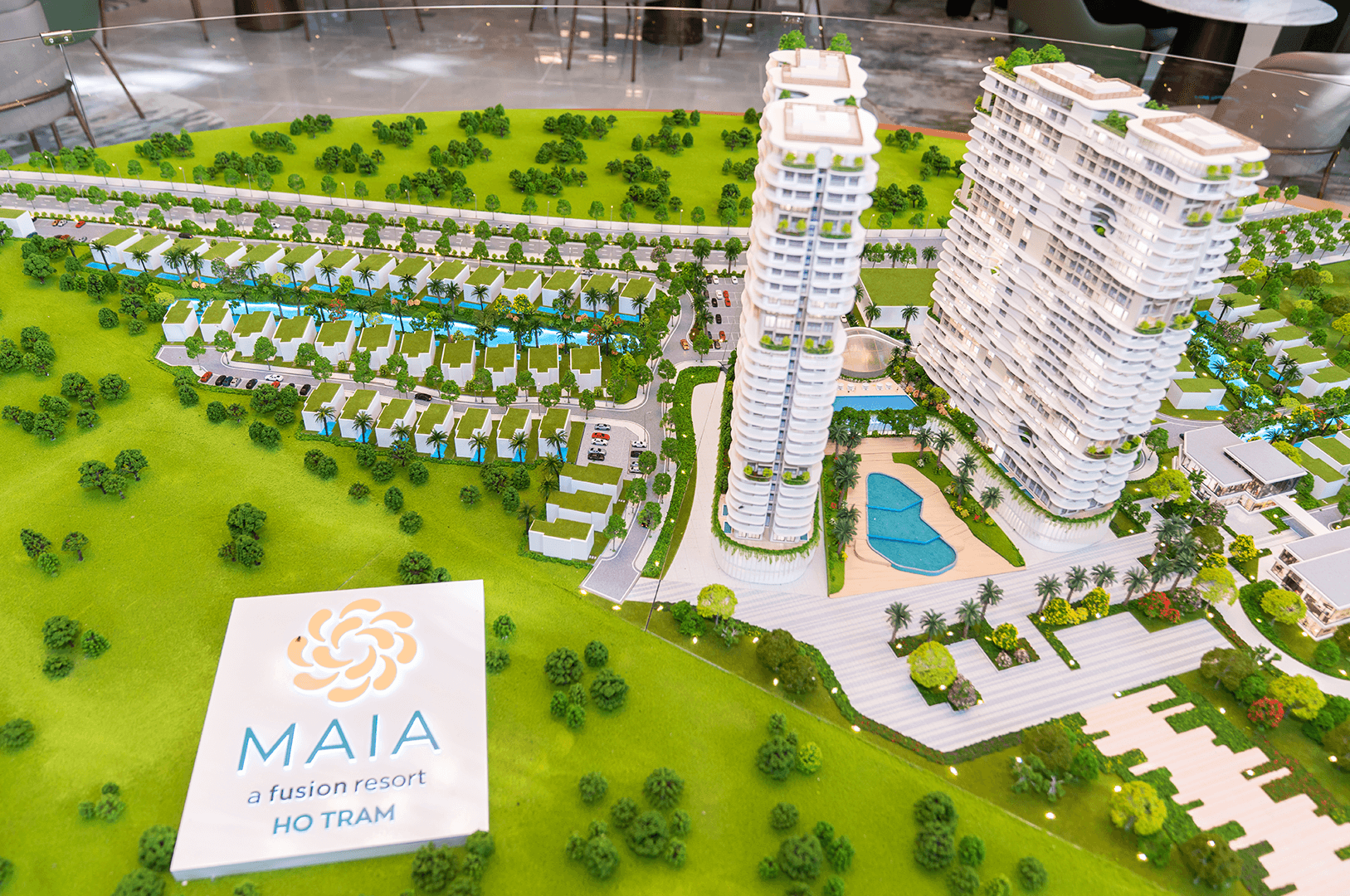 Khai Trương Sales Gallery Maia Resort Hồ Tràm Tại The River Thủ Thiêm 5 Sa bàn dự án Maia Resort Hồ Tràm